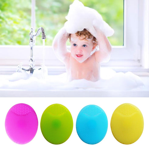 MOLKASIA Silicone Shampoo Brush for Baby Infant Bathing Soft Silicone Boys Kids Shower Brush Head Hair Washing Massage