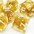 Haxtec Glitter DND Dice Set, 7PCS Polyhedral D D Dice for Roleplaying Games, Compatible with Dungeons and Dragons