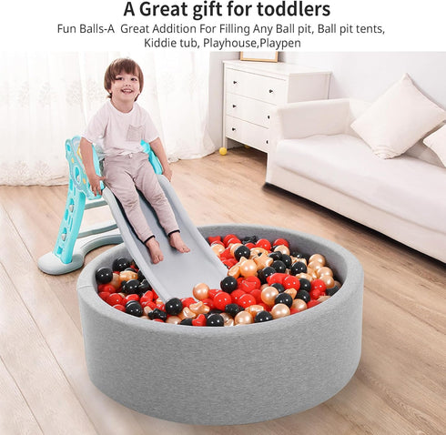 Star Ball Pit Balls - Pack of 100 Plastic Toy Balls for Kids, Perfect for Birthday and Christmas Gifts