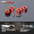 RCAWD 12mm Hex Wheels w Screw Pins 4pcs for 1/10 Slash 2WD Hex Wheel Hubs Adapter 58024, 58034, Short Course Race Truck Wheel Hex, 7mm 5.5mm Front & Rear Hex RC Wheels and Tires Aluminum Red by RCAWD