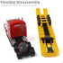 1/50 W900 Scale Semi Truck with Flatbed Trailer Toy for Boys, Metal Large for Kenworth Transport Tractor Truck