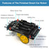 DIY Smart Car Soldering Practice Kit, Small Car Robot DIY Soldering Kits, Ultrasonic Distance Measuring Smart Cart