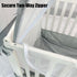 PandaEar Pop Up Crib Tent to Keep Baby from Climbing Out, Breathable Crib Net Mesh Canopy, Babies Crib Cover