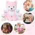 MorisMos Stuffed Fox Mommy & Babies Plush Toy Set, Large Soft Foxes for Women, Girls, Kids