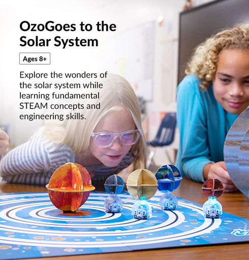 OzoGoes to The Solar System: STEM Kit, Ages 8+, Learn Solar System, Problem-Solving, Easy Assembly