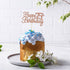 Gyufise 1Pc Happy 75th Birthday Cake Topper Glitter Cheers to 75 Years Old Cake Pick for 75th Birthday Party Supplies