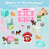 32Pcs Dog Toys Playset for Kids Pretend Play Interactive Puppy Role Play Set Realistic Dogs Care Center Birthday Gifts