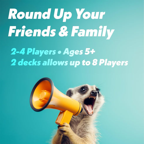 Fun Fast-Paced Game for Families, Funny Card Game for Adults, Teens, and Kids, Best for 2-4 Players