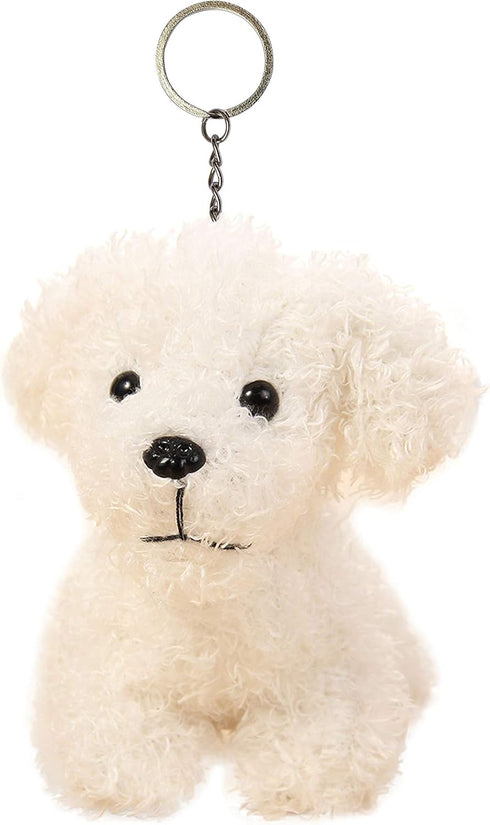Vel Cute Stuffed Animal Dog Anime Plush Key Chain, Fashion Accessory Backpack Clips,
