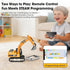 DAOGU Excavator,1:64 Programming 3 4 5 6 7 8-12 Remote Control mini RC Alloy Construction Vehicle Toys, STEM Tools