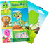 Make a Face Sticker Set for Kids, 42 Sheets with 12 Animals and 6 Dinosaur Stickers, Party Favor Supplies