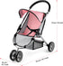 3+, GAGAKU Baby Doll Stroller, Toy Stroller with Canopy, Double Front Wheels, Storage Basket & Adjustable Belt