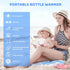 Set, Portable Bottle Warmer Little Bo Baby Portable Warmer with Baby Bottle and Adapter Travel Bottle Warmer