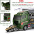 26 Set(2 1), Pcs Military Truck with Soldier Men in Mini Die-cast Battle Car in Carrier Truck, Army Toy Double Side
