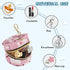YETTASBIN Cherry Blossoms Portable Pacifier Holder Case with Metal Hook Buckle & Zipper for Diaper Bag and Stroller