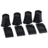 Wall Nanny Extender - 6 Inch Baby Gate Extension Kit, Extends Pressure Gates + Protects Walls (4 Pack) Black