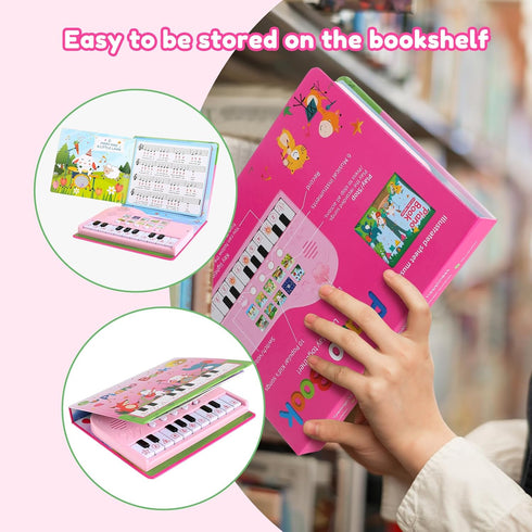 3 3 4 5 6 7 8 2-4 3-4 3-5 3-6 5-8 Toys for Year Old Girls Gifts - Piano Book Educational Toddler Musical Toys for Kids