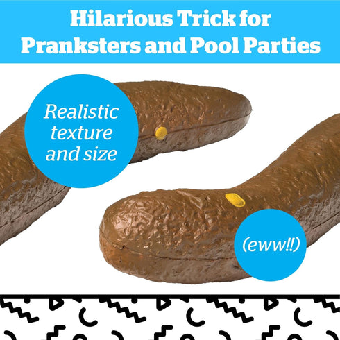 Summer BigMouth Inc "The Floater Fake Floating Poop Inflatable, Realistic Turd, Funny Pool Prank, Bathtub Prank & Joke
