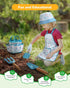 Set Grenebo Kids Gardening Toys, Quality Garden Tool Kit for Kids and Toddlers, Includes Two Shovels, Garden hat,Rake