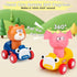 1-3, 6-9-12-18 1 2 1st AugToy Press and Go Toy Cars for Toddlers Animal Racing Cars Infant Baby Toys Months, Cars Toys