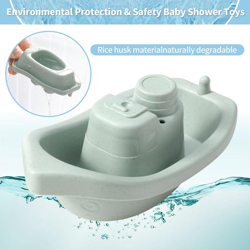 KODGEUSM Spoon,11 1-3 6-12-18 1 2 3 4 Bath Toys Floating Boats Train with Bathing Pcs Water Table Toys Mold Free Baby