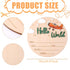 NQEUEPN 15cm/5.91 Inch Newborn Announcement Sign, Wooden Hello World Sign Newborn Welcome Plaques Birth Baby Name