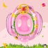 Swimbobo Inflatable Toddler Pool Float with Steering Wheel - Fun Ride-On Toy
