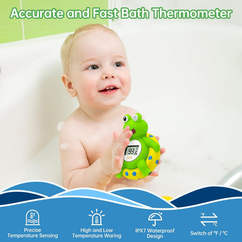 b&h Baby Bath Thermometer & Room Thermometer, Easy to Read Display, BPA-Free, Digital Water Thermometer Floating Toy