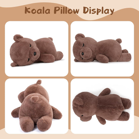 20 inch Tezituor Big Teddy Bear Stuffed Animals Sleeping Plush Toy, Cute Stuffed Koala Bear Toy Soft Brown Bear Plush