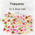 Yopyame Summer Mini Erasers Bulk - 60PCS Assorted Tiny Ice Cream Watermelon Flamingo Erasers for Kids Party Favors