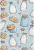 Mazeann Milk Bottle Cookies Cute Crib Sheets Soft Breathable Fitted Baby Crib Sheets