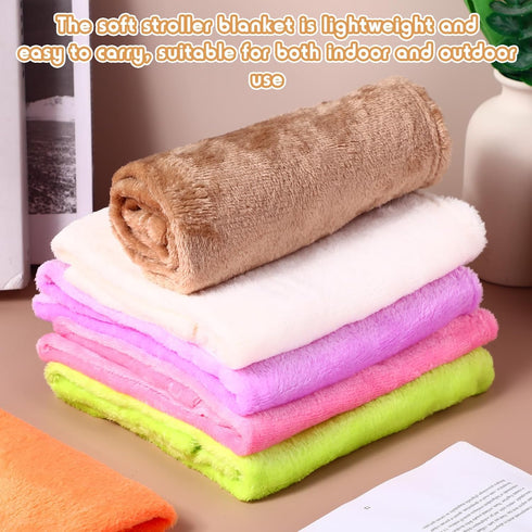 16 16 (20 28 Inch) Kinlop Pcs Flannel Blanket Flannel Stroller Soft and Warm Newborn Nursery Bed Blankets Blanket