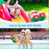 3 Pcs 12 Inch Inflatable Beach Balls - Swimming Pool Balls for Outdoor Activity and Summer Party Favors