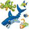 Bloco Toys 235 Pieces - Marines Creatures STEM Toy, DIY Educational Building Construction Set