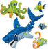 Bloco Toys 235 Pieces - Marines Creatures STEM Toy, DIY Educational Building Construction Set