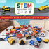 1-3, Set 3 Popular Playthings Magnetic Vehicles for Toddlers Mix or Match Car Toys, of Gift for Kids - Construction