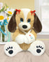 First & Main 13" Melancholy Melanie Puppy Dog, Multicolor for Cuddly Companionship