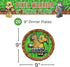 Blue Orchards Pixel Warrior Dinner Plates (20 Pieces) - Video Game Party Supplies and Decorations