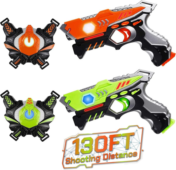 HISTOYE Laser Tag Sets for Kids and Adults with Gun and Vest, Laser Guns Toys for 3-11+ Year Old Boys and Girls, Indoor