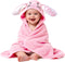 Individz Custom Hooded Unisex Baby Towel with Name, Personalized Soft Easter Bunny Bath