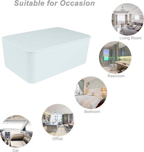White Diaper Wipes Dispenser - Keep Wipes Fresh and Clean