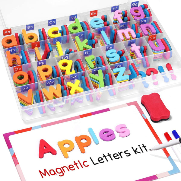 VoSinrly Classroom Magnetic Letters Kit Colorful 234 Pcs with Double - Side Magnet
