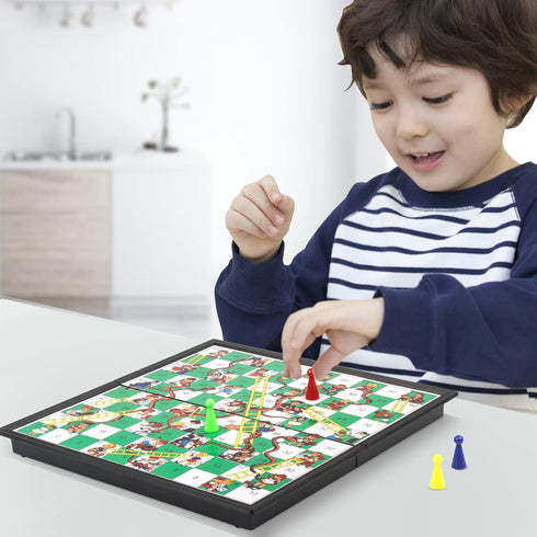 Andux Foldable Magnetic Snake Chess, Portable Board Game Set CXYXQ-03 (M)