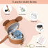 2 Miss Fong Pacifier Case with Clip & Cover, Holder Pod with Clasp, Holds Pacifiers or Nipple Shield (Diamond Brown)