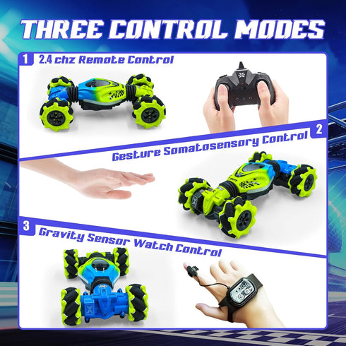 6-12 4WD 360 Gesture RC Car for Boys Girls Year Remote Control Car Rotate Off-Road Drift Hand Controlled Twist Cars