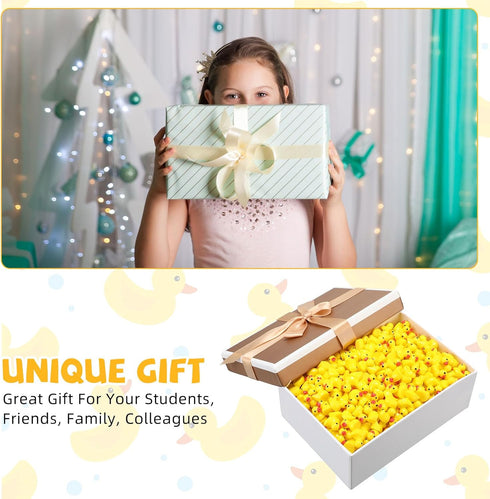 Barydat 1500 Pcs Mini Yellow Resin Ducks, Bulk for Hide and Seek Prank, Baby Shower Decor