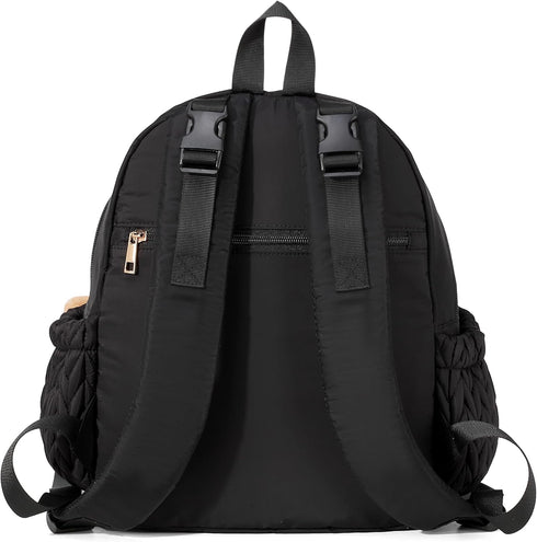 Backpack,Waterproof Pack Diaper Bag,Newborn Baby and Stylish Travel Back with Changing Pad for Women and Girls (Black)