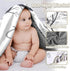 Kryvoxc Personalized Baby Blankets with Name, Fox Deer Bunny Design Double Layer Receiving Swaddle Blanket with Dotted