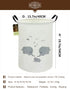 HUNRUNG Large Canvas Laundry Hamper, Lightweight Storage Basket for Dirty Clothes, Collapsible, Round-Family Elephants