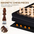 Set 12 Inch 2 1 2 Sets Peradix Magnetic Chess Classic in with Chess Pieces, Wood Board Box with Storage, Extra Queens